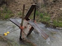 instructables hockeyidiot Rivulet Powered Sea Glass Water Wheel